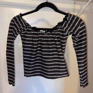 Urban Outfitters off the shoulder crop top